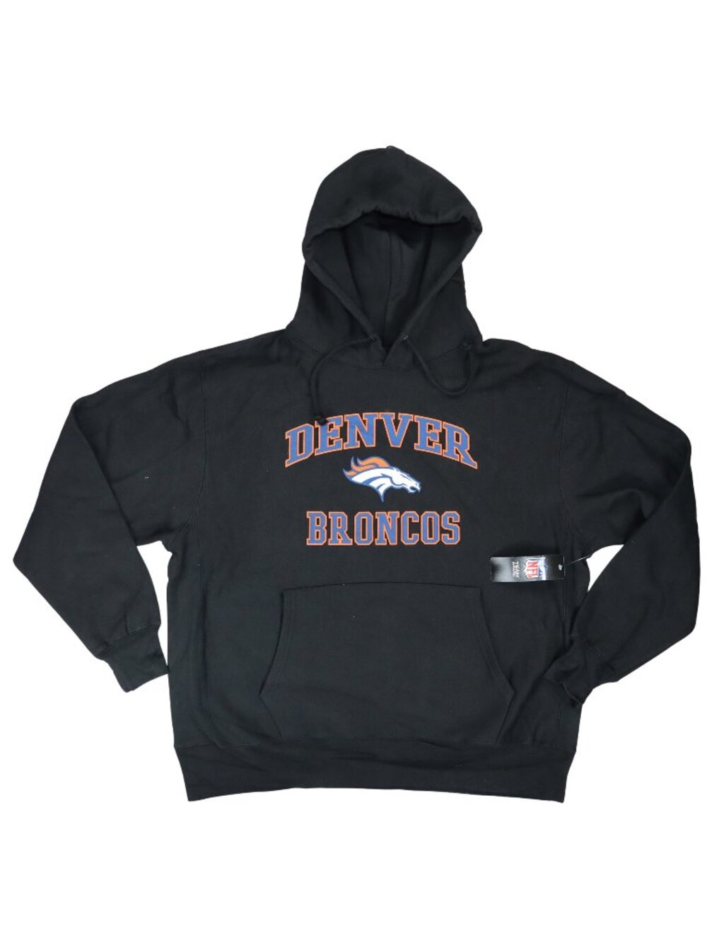 Denver Broncos Big & Tall NFL Apparel Kangaroo Pocket Hoodie Sweatshirt NWT